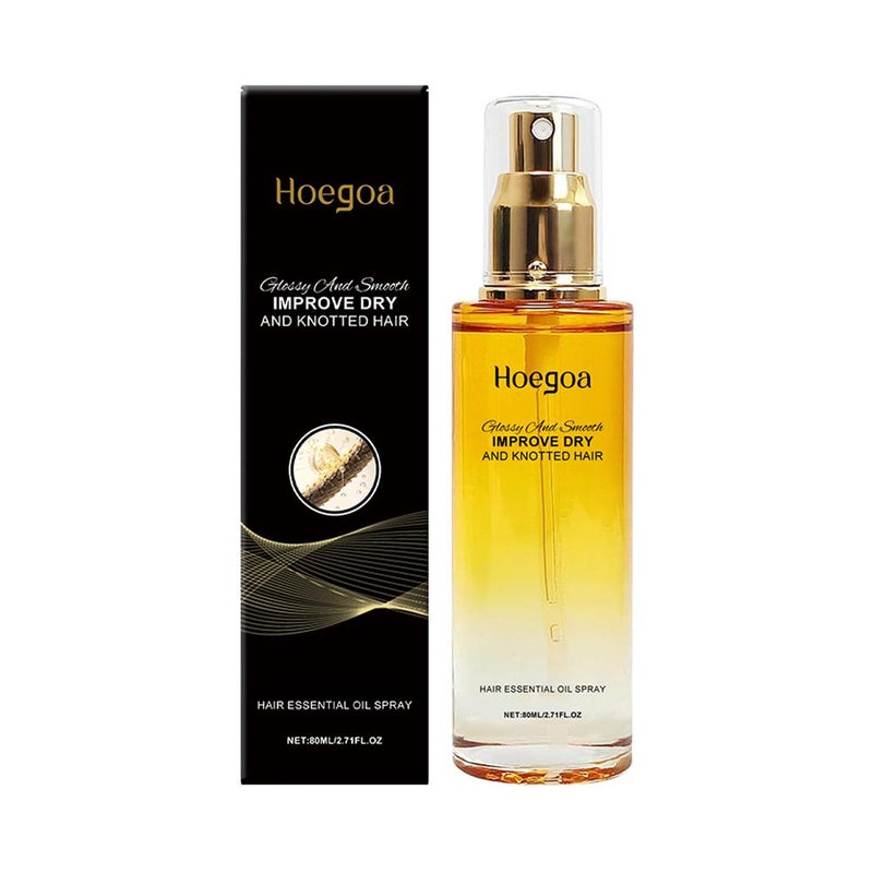 HOEGOA Smoothing Hair Oil - Gently nourishes and smooths hair, leaving it feeling refreshed. Daily hair care. 80ml HG-A03-0577-01